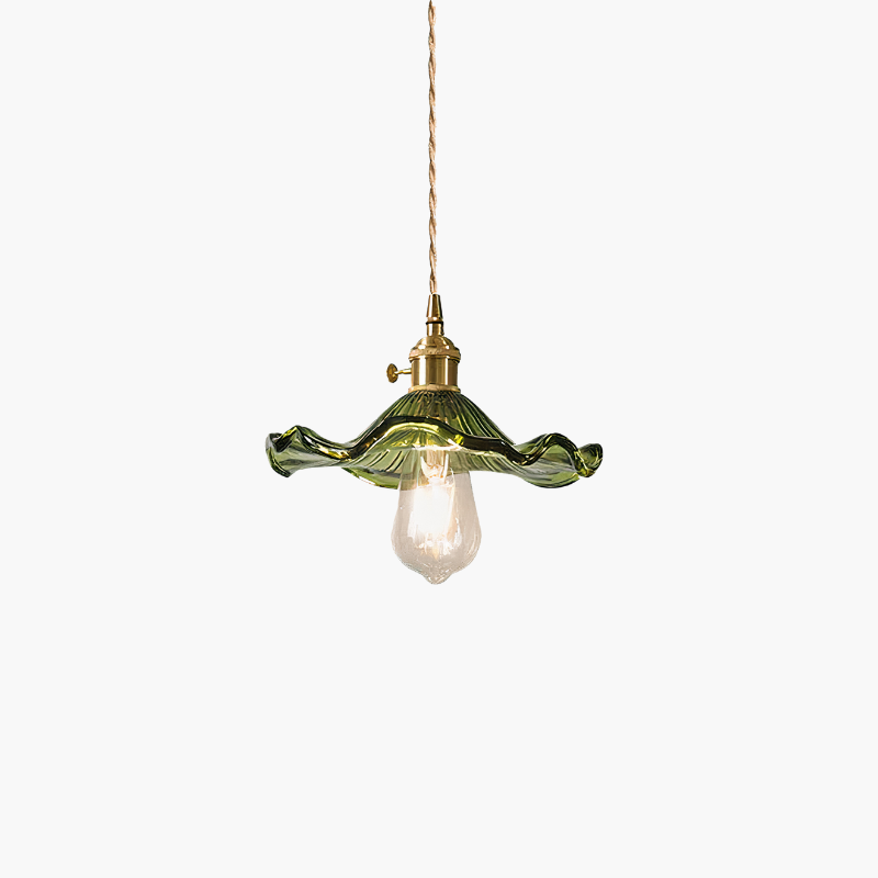 Lampe suspension décorative, design tropical contemporain, laiton pour maison.