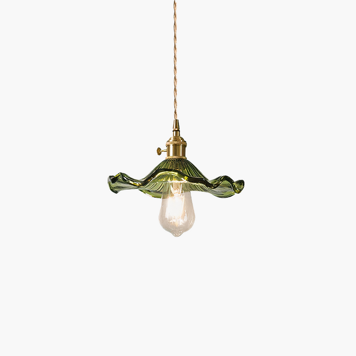 Lampe suspension décorative, design tropical contemporain, laiton pour maison.