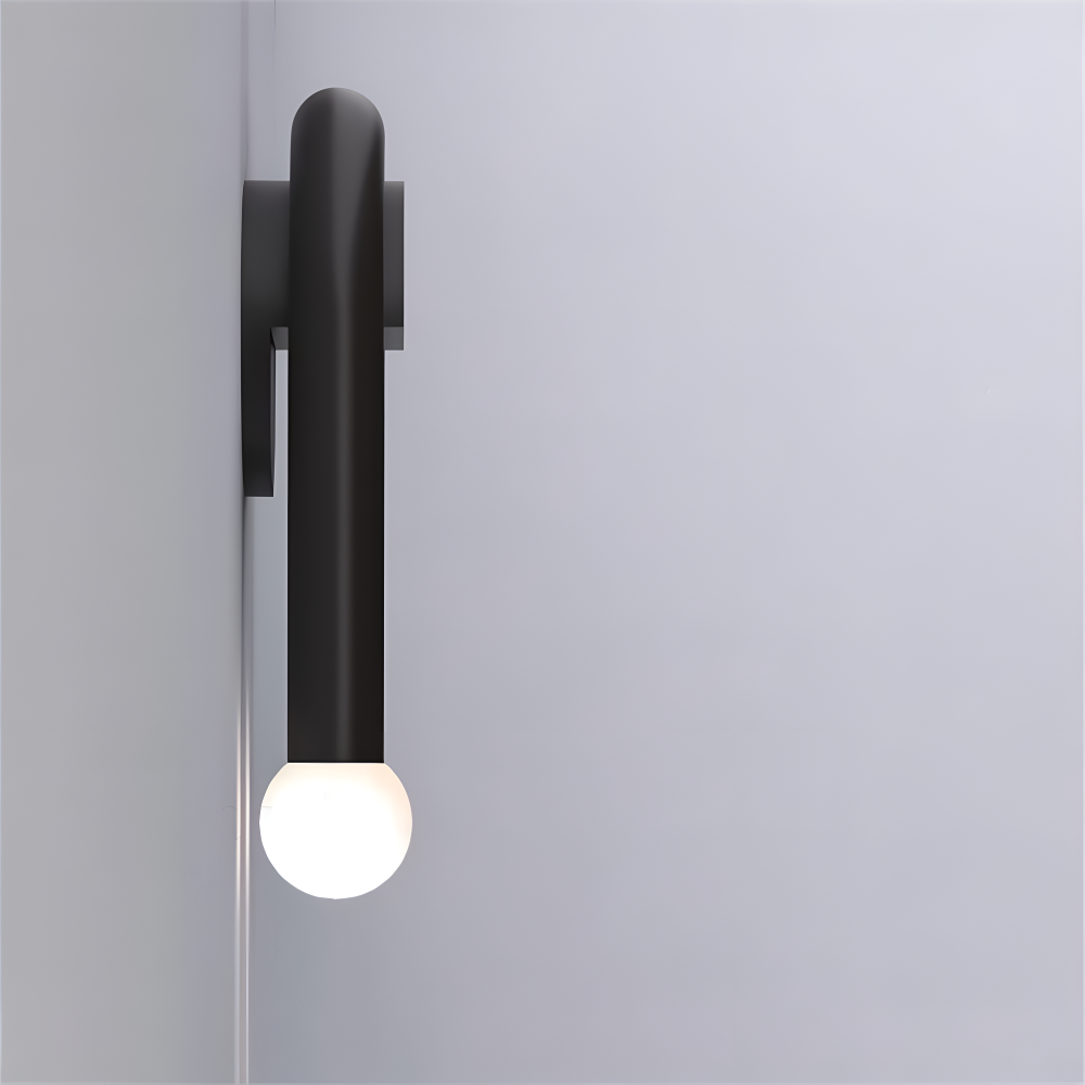 Éclairage mural LED noir moderne pour une ambiance lumineuse intérieure indirecte et chaleureuse.