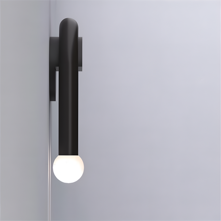 Éclairage mural LED noir moderne pour une ambiance lumineuse intérieure indirecte et chaleureuse.