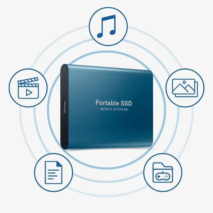 SSD externe ByteX pour gaming, augmente la vitesse de chargement, stockage rapide des jeux et données.