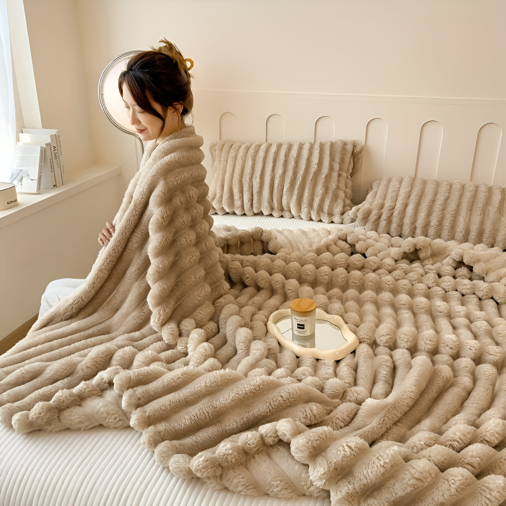 Couverture polaire toutes saisons, ultra-douce, parfaite pour un nid douillet dans la chambre.