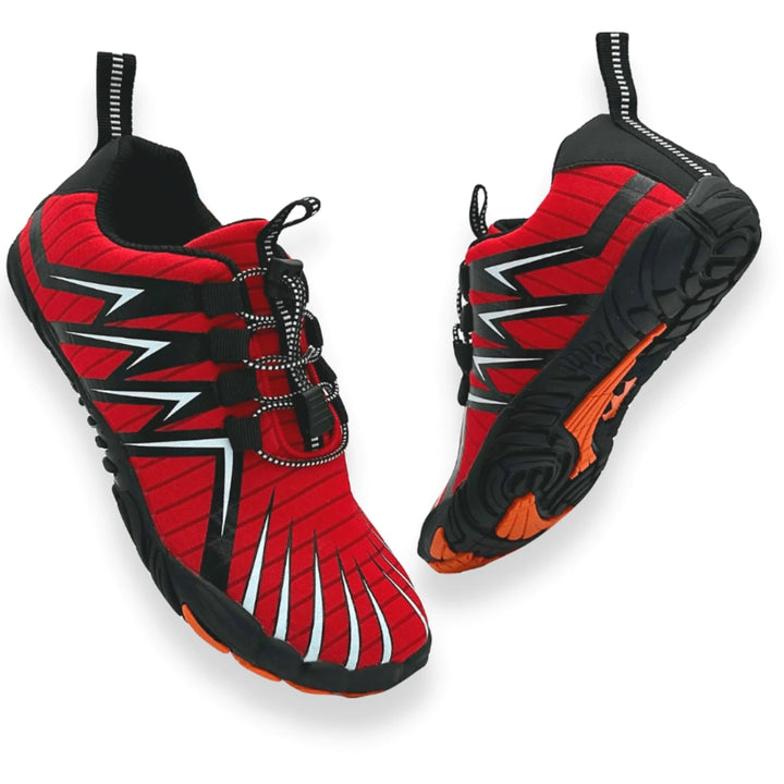 Chaussures d'eau unisexes à séchage rapide pour sports nautiques, légères et confortables.