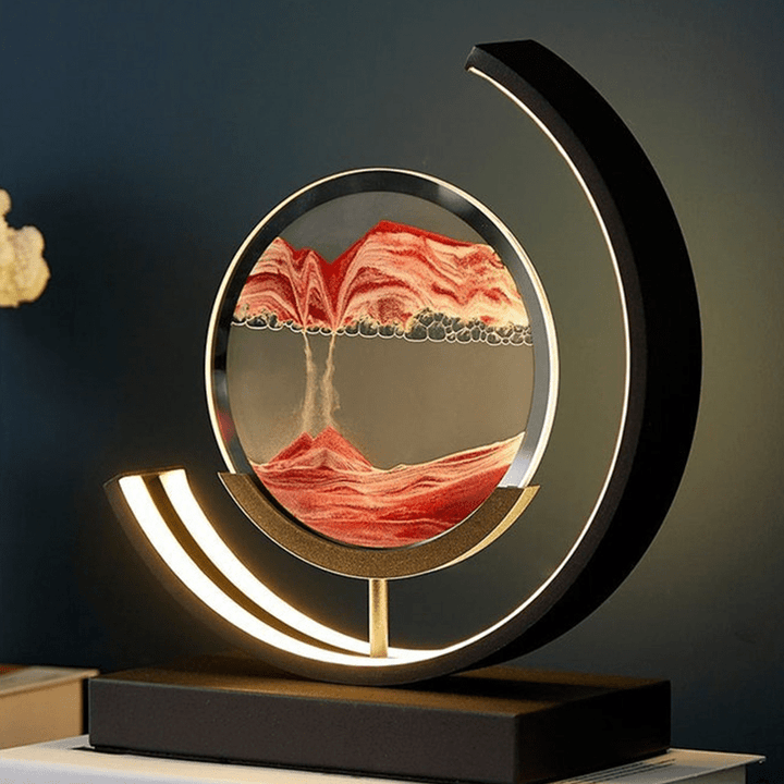 Lampe de table LED tactile dorée Soléna, design artistique pour une ambiance lumineuse chic.