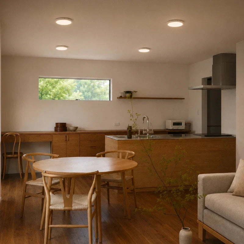 Lampe LED autonome à capteur de mouvement pour plafond, activation automatique, éclairage intelligent maison.