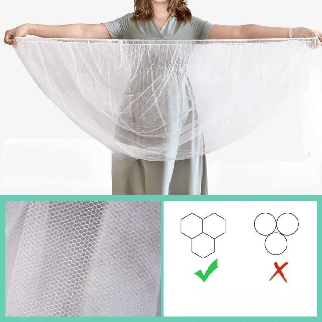 Moustiquaire bébé universelle et légère pour poussette, protection voyage et été.