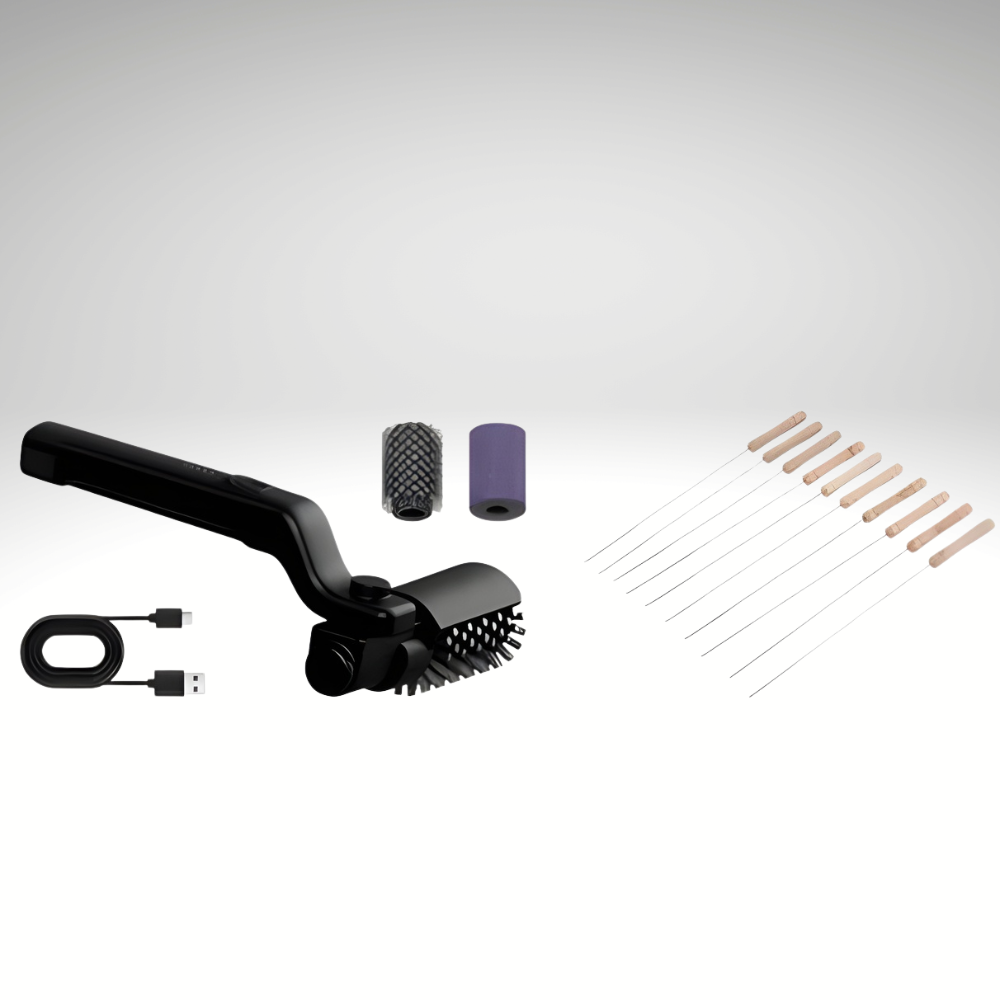 Brosse nettoyage électrique BBQ sans fil compacte, rouleau rotatif efficace pour l'entretien régulier du grill.