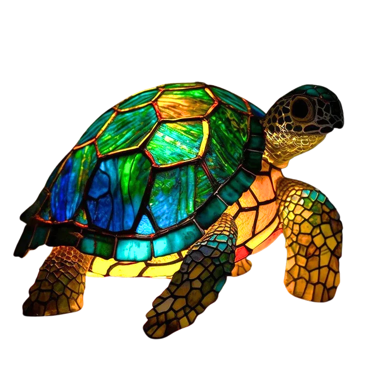 Luminaire tortue LED solaire style marin, parfait pour décorer jardin et terrasse. Ambiance océanique écologique et autonome.