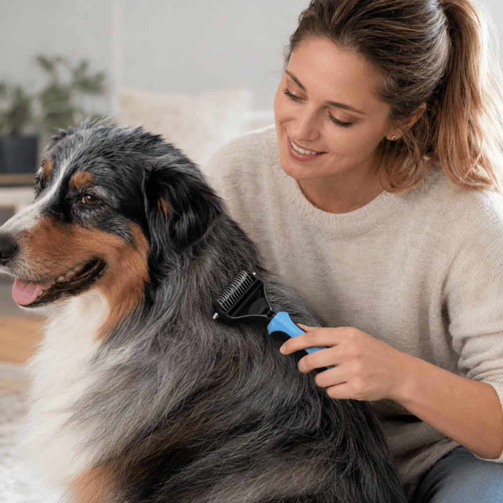 Peigne démêlant doux SOFTPAW pour pelage de chien et chat. Soin délicat du poil et élimination des nœuds.