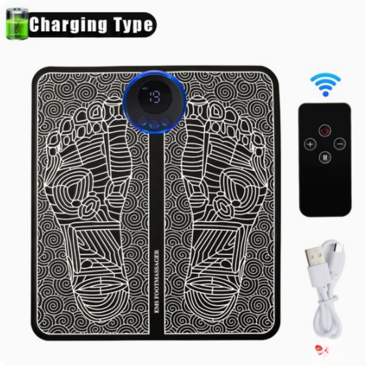 Tapis de neuropathie EMS portable pour le soulagement des tensions musculaires et l'amélioration de la circulation sanguine.
