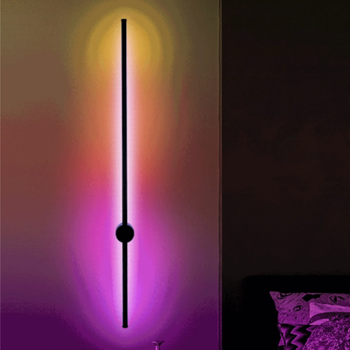 Lampe murale LED, éclairage lumineux mais doux, design moderne, économie d'énergie.