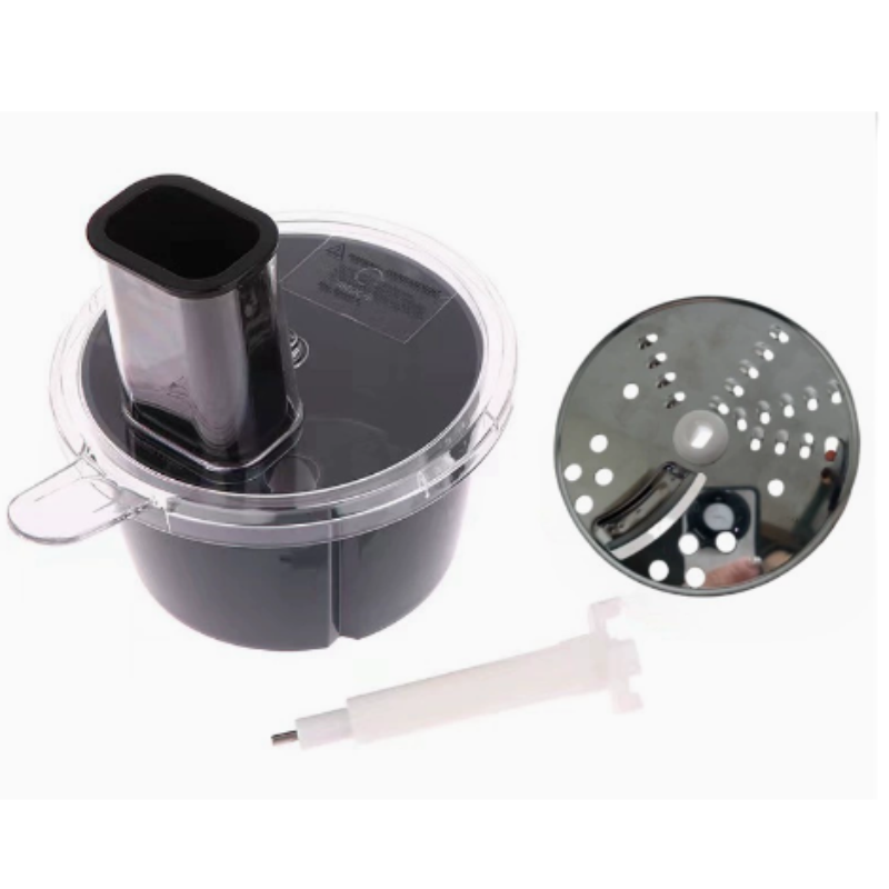 Kit de découpe et râpe polyvalent pour Thermomix TM5/TM6, simplifiant la préparation des ingrédients de cuisine.