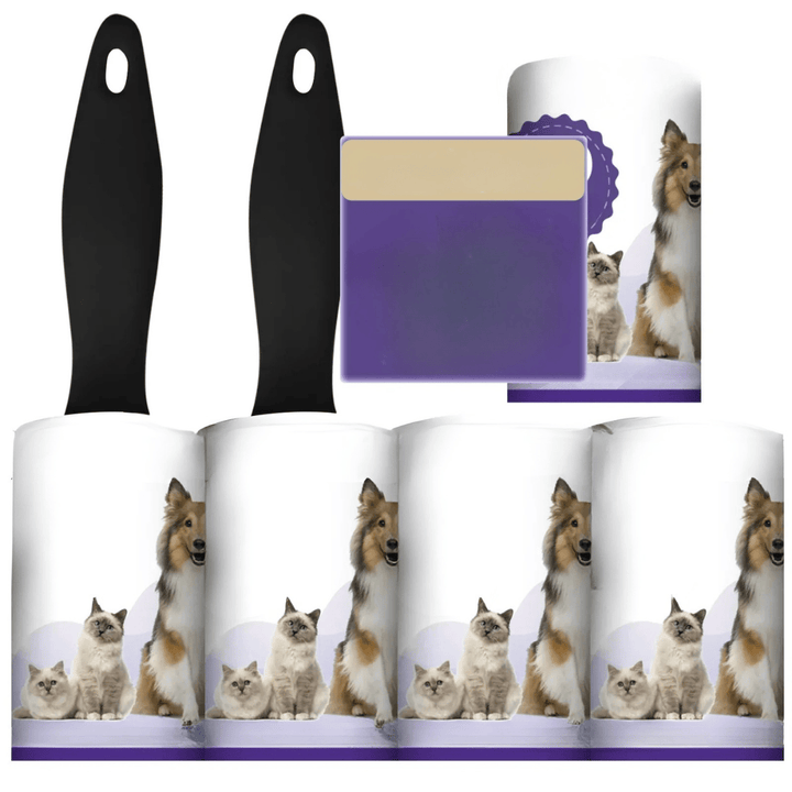 Rouleau nettoyeur pour meubles et canapés, élimine les poils d'animaux, lint et poussière facilement.
