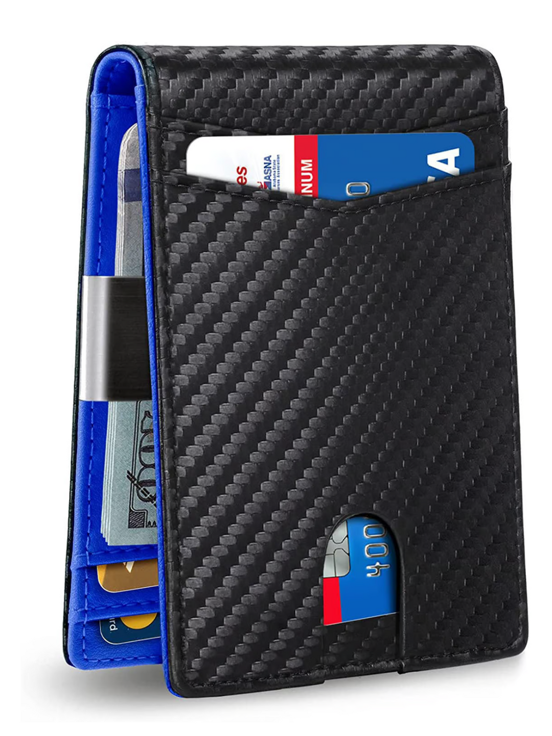 Portefeuille organisateur homme en cuir, compartiments intelligents pour cartes et billets, anti-RFID.