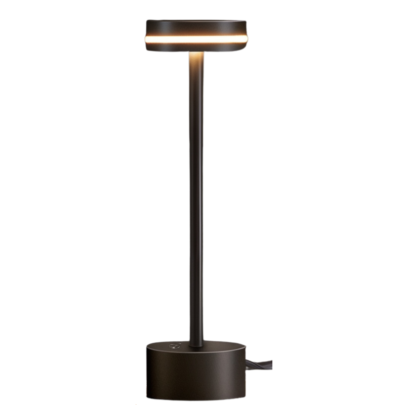 Lampe de table LED sans fil, portable et rechargeable, design moderne, éclairage doux dimmable pour toute pièce.