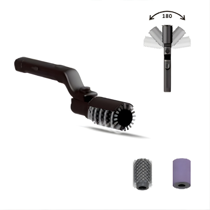 Brosse de nettoyage BBQ électrique sans fil, avec rouleau rotatif pour une liberté de mouvement totale.
