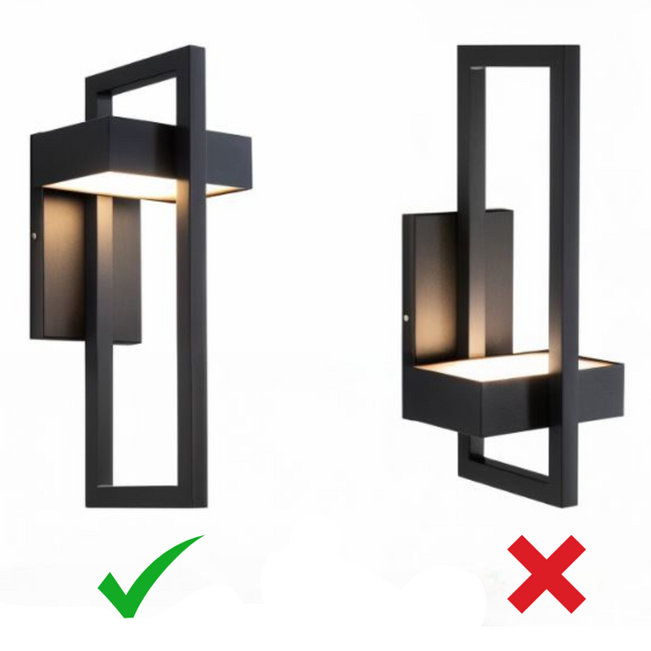Applique LED murale moderne pour créer une ambiance lumineuse élégante dans le jardin ou sur la terrasse.