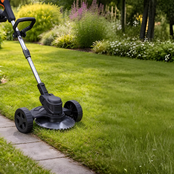 Coupe-bordure électrique multifonction 3-en-1 pour l'entretien facile du jardin et des bordures de pelouse.