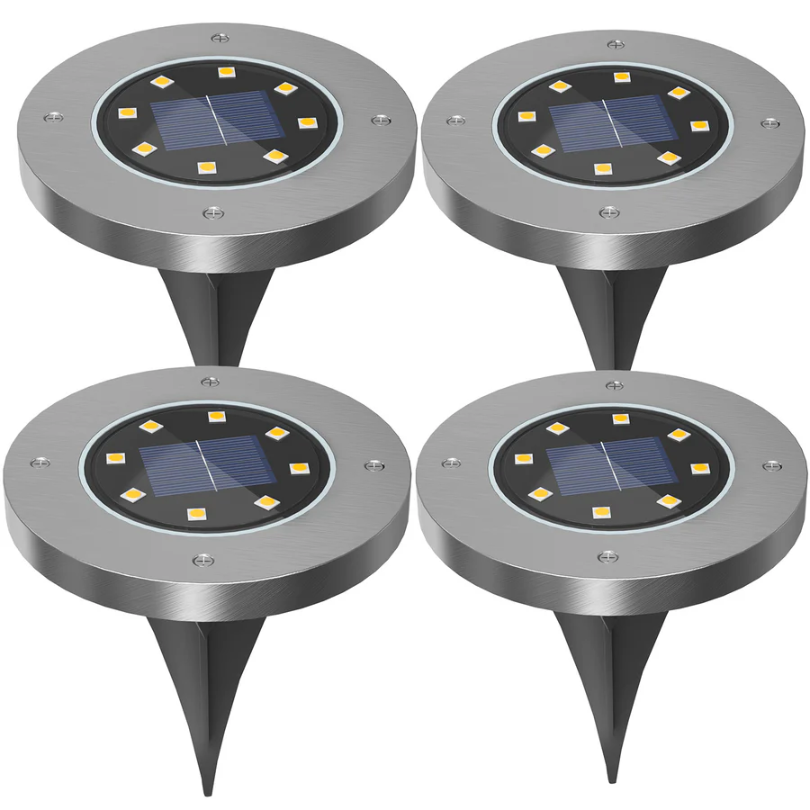 Lampe solaire moderne pour éclairage de terrasse et jardin, design élégant, étanche, écologique et facile à installer.