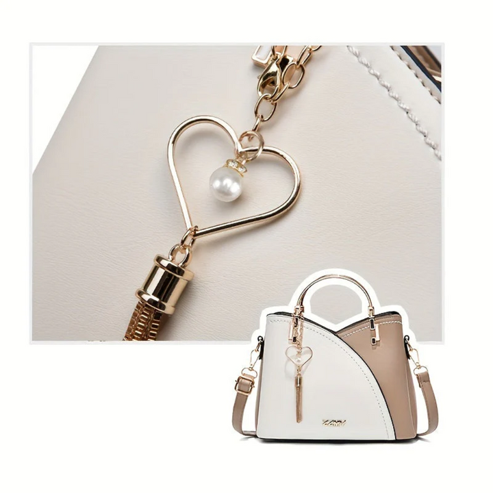 Sac à main femmes, couleur neutre, accessoire mode élégant et intemporel pour toutes saisons.