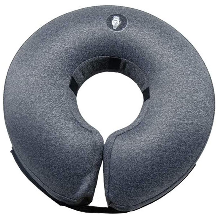 Collier doux gonflable pour chat/chien, idéal pour convalescence, empêche de lécher les plaies.