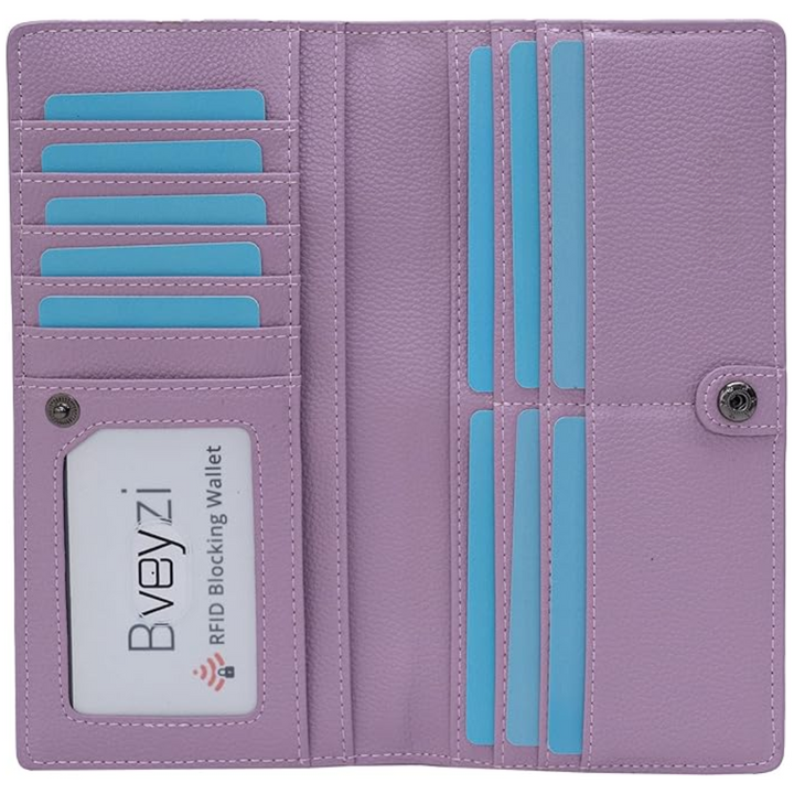 Portefeuille moderne noir ultra-fin RFID, parfait pour un style élégant et une sécurité optimale.