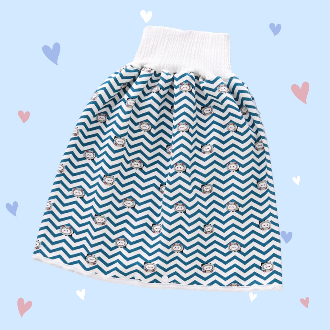 Jupe-culotte imperméable ComfortWeave pour enfant. Confort nocturne et protection optimale contre les fuites.