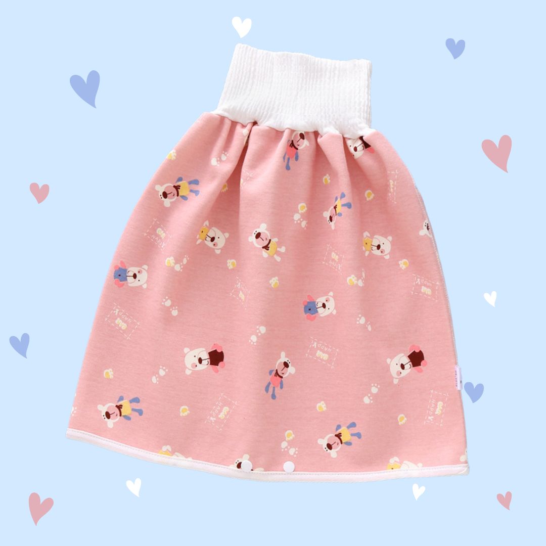 Jupe enfant anti-fuite réutilisable ComfortWeave. Protection lit bébé, idéale pour l'apprentissage de la propreté.