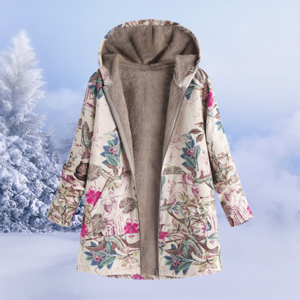 Doudoune femme confortable avec capuche, parfaite pour le froid hivernal et un style casual.