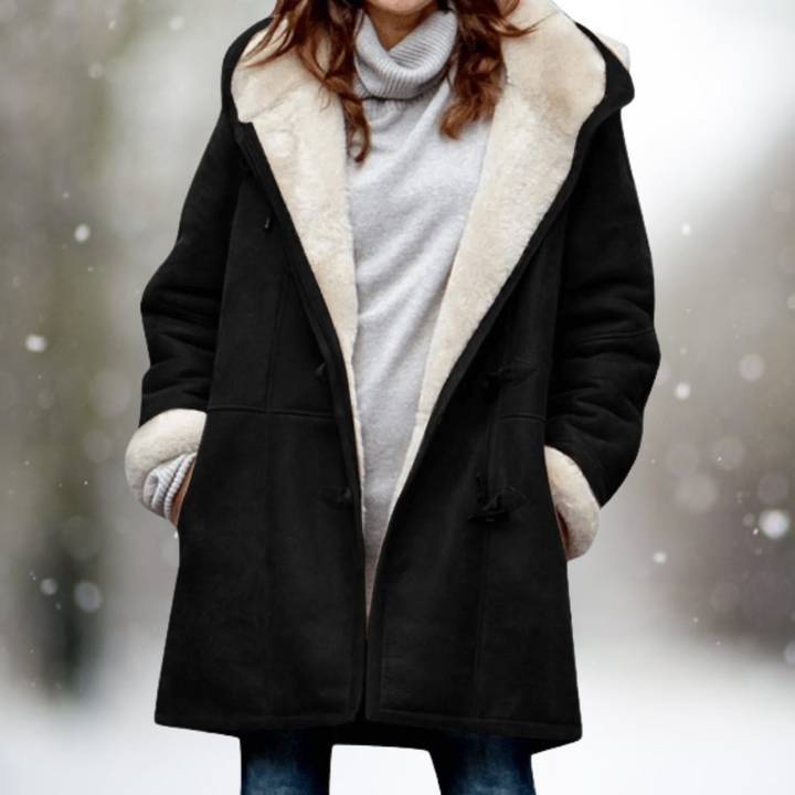 Veste longue femme élégante et chaude pour l'hiver. Style mode, parfaite pour le confort et la protection.