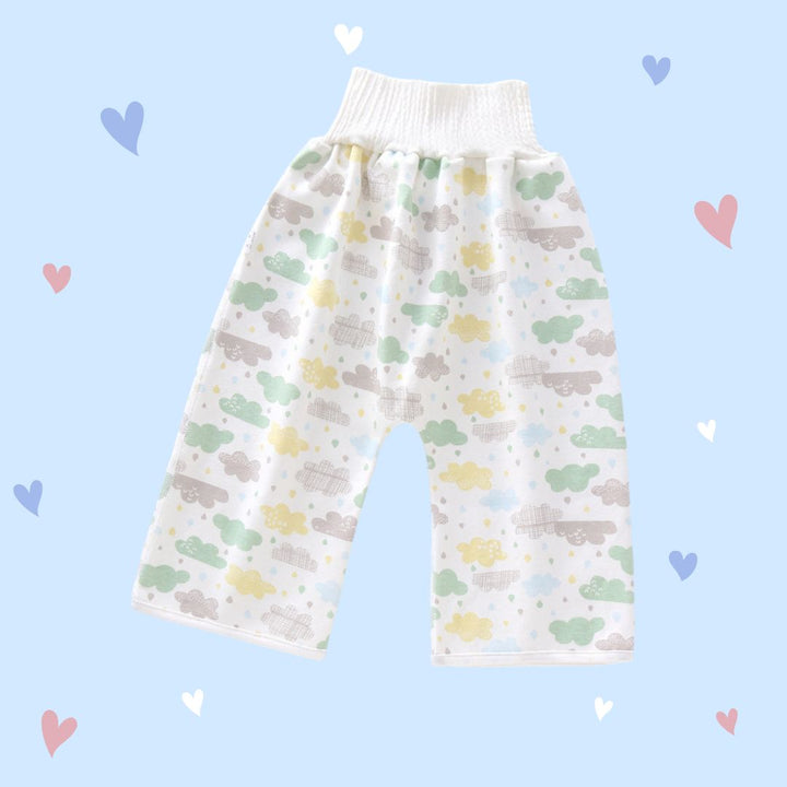 Vêtement de nuit enfant réutilisable ComfortWeave. Jupe ou pantalon anti-fuite pour des nuits sereines.