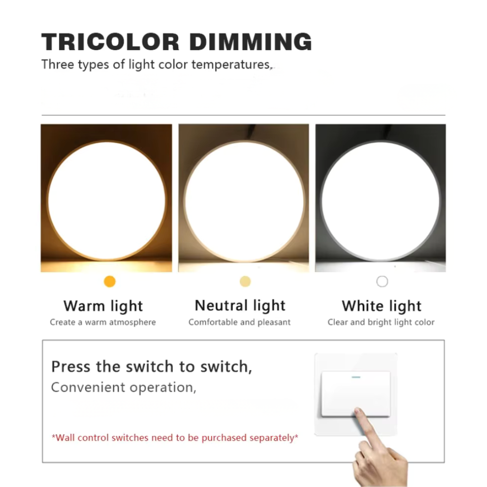 Éclairage intérieur LED Horizon, style moderne, luminaire encastré rond pour un look épuré.