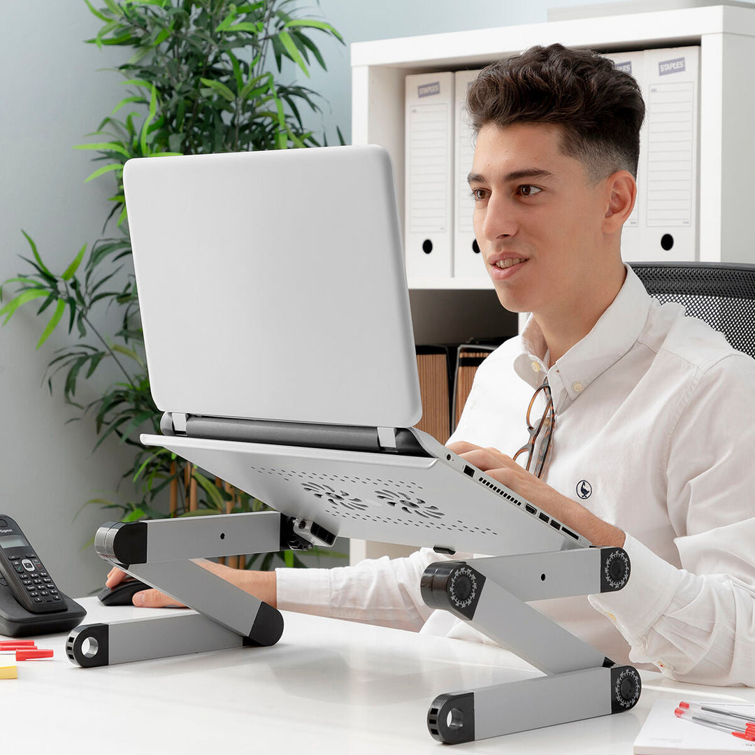 Support mobile pour ordinateur, parfait bureau lit, canapé, ou comme poste de travail ajustable.