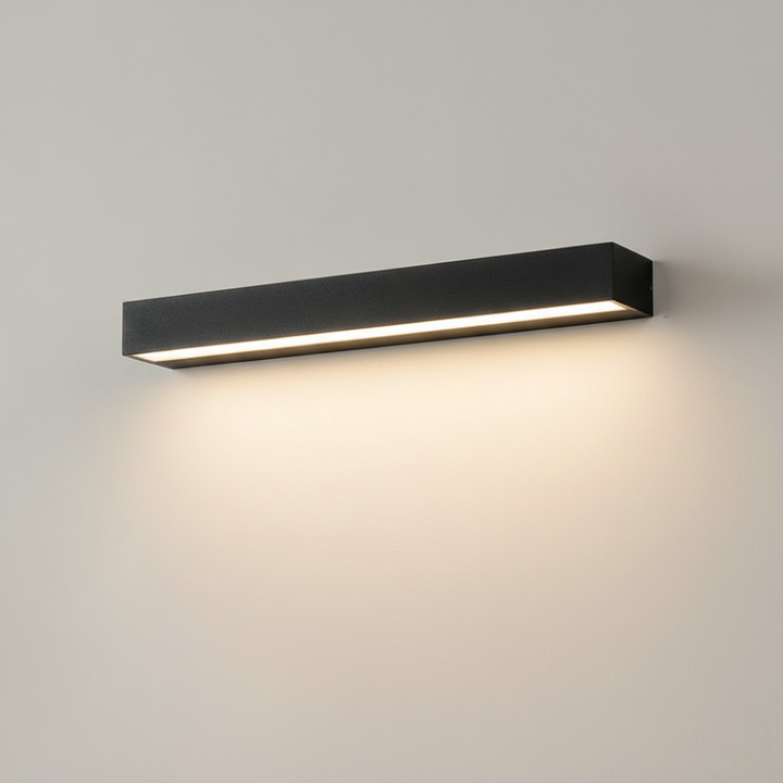 Applique murale LED au design géométrique moderne, étanche IP65. Éclairage extérieur optimal.