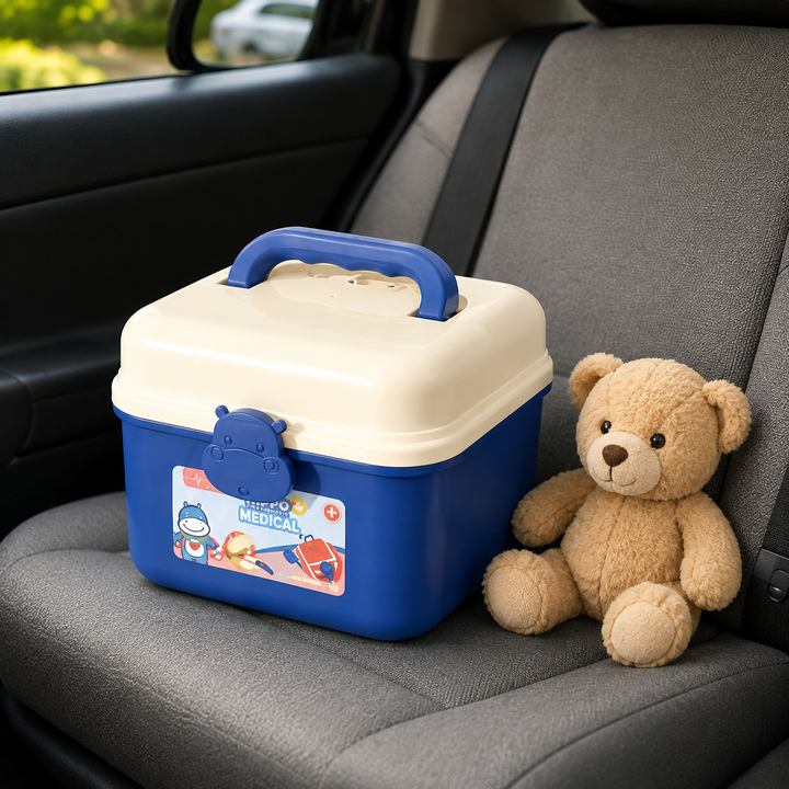 Set de jeu docteur complet pour enfant, valise portable stimulant le jeu créatif.