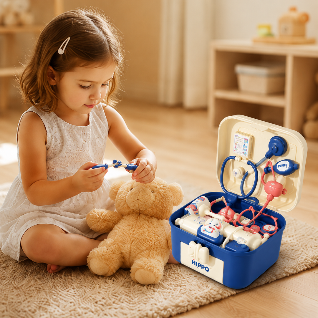 Cadeau enfant original: valise de médecin, jeu de rôle éducatif en plastique ABS durable.