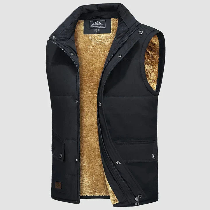 Bodywarmer léger pour homme, gris, polyvalent pour l'extérieur, le sport ou un look urbain chic.