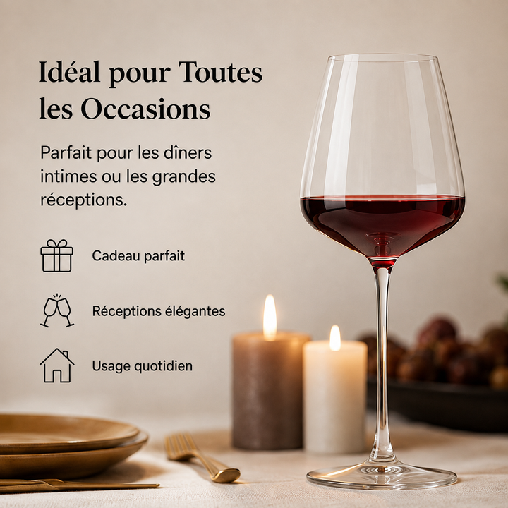 Magnifique verre à dégustation de vin de Bourgogne en cristal, un essentiel pour tout sommelier.