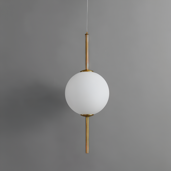 Suspension Gloriva, lampe verticale chic pour chambre, éclairage LED efficient et stylé.