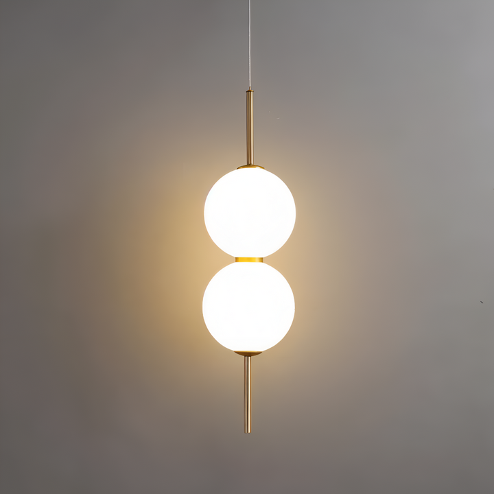 Éclairage LED Gloriva, suspension élégante, lampe verticale pour une ambiance moderne.