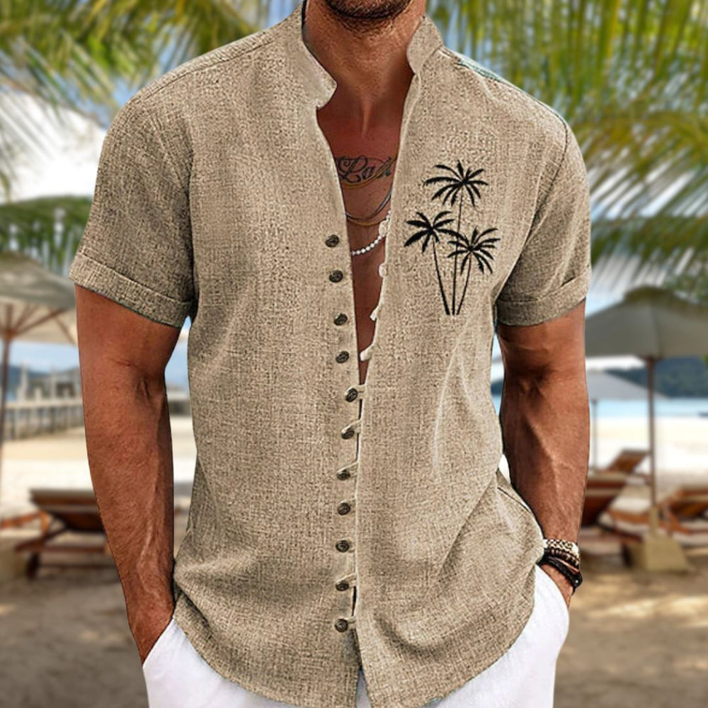 Haut décontracté homme Victor, un t-shirt confortable et léger, parfait pour l'été et la mode masculine casual.