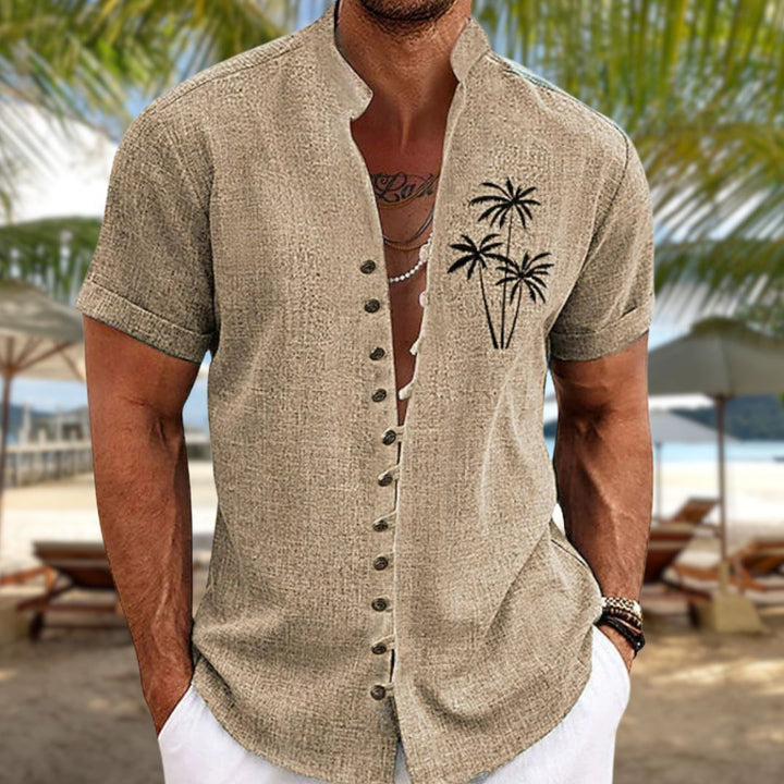 Haut décontracté homme Victor, un t-shirt confortable et léger, parfait pour l'été et la mode masculine casual.