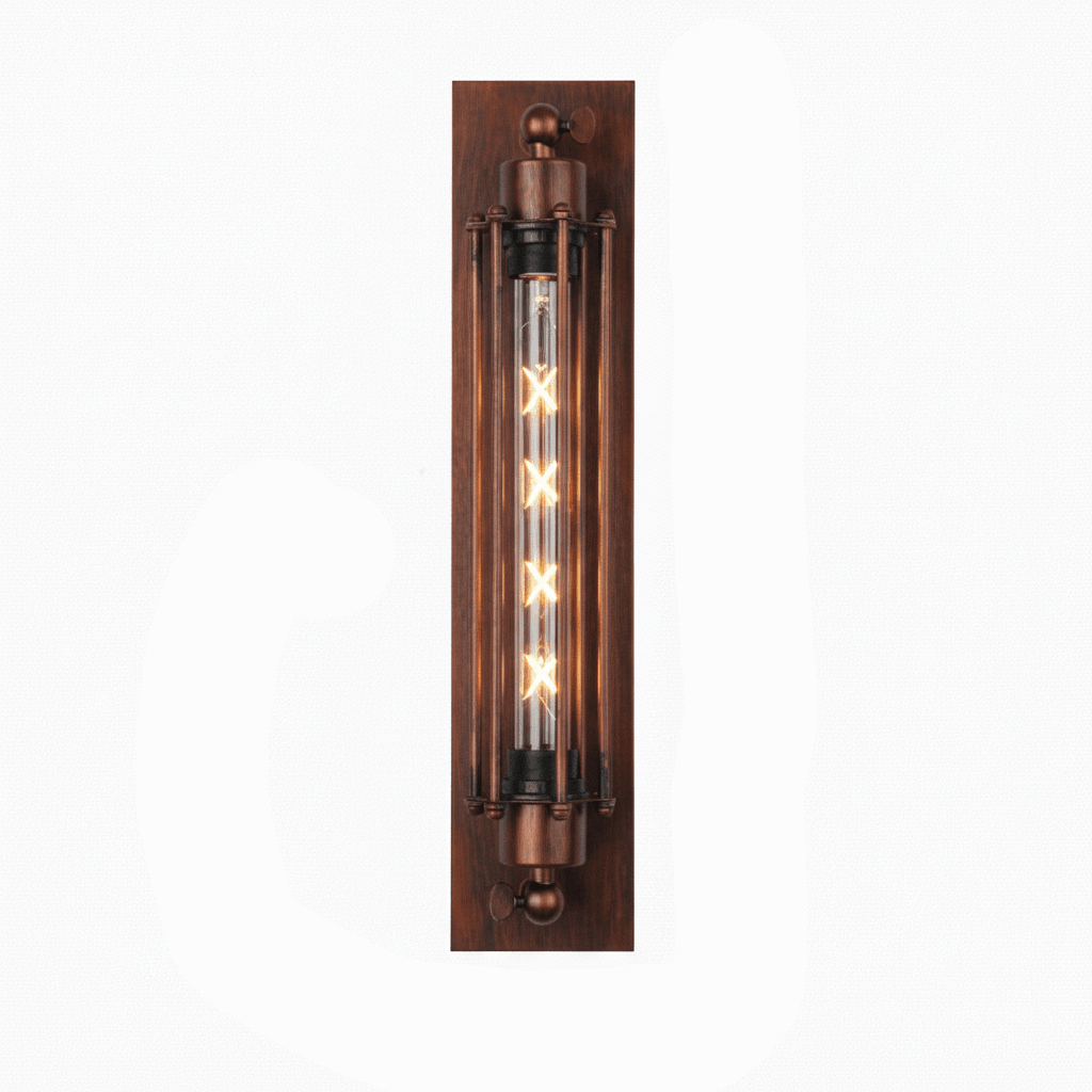 Applique murale LED vintage en métal noir/argent pour un éclairage ambiant chaleureux et rustique.