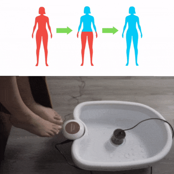 Profitez d'un soin des pieds ionique à domicile, pour une relaxation et une revitalisation quotidienne.