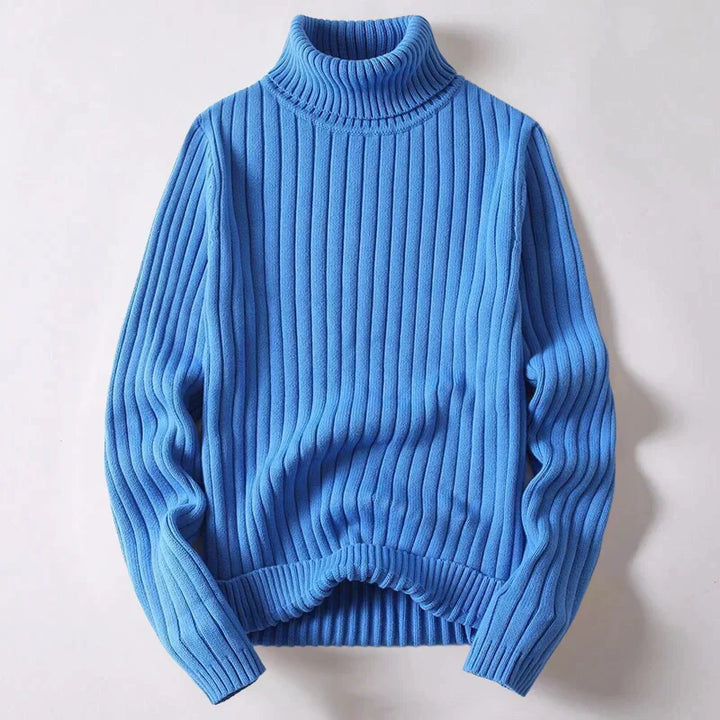 Pull col roulé homme élégant, chaud et confortable pour l'hiver. Idéal mode masculine.