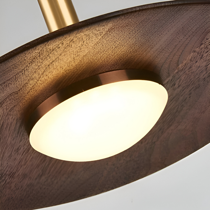 Lampe LED suspendue ronde, déco scandinave, apporte un éclat chaleureux et moderne.