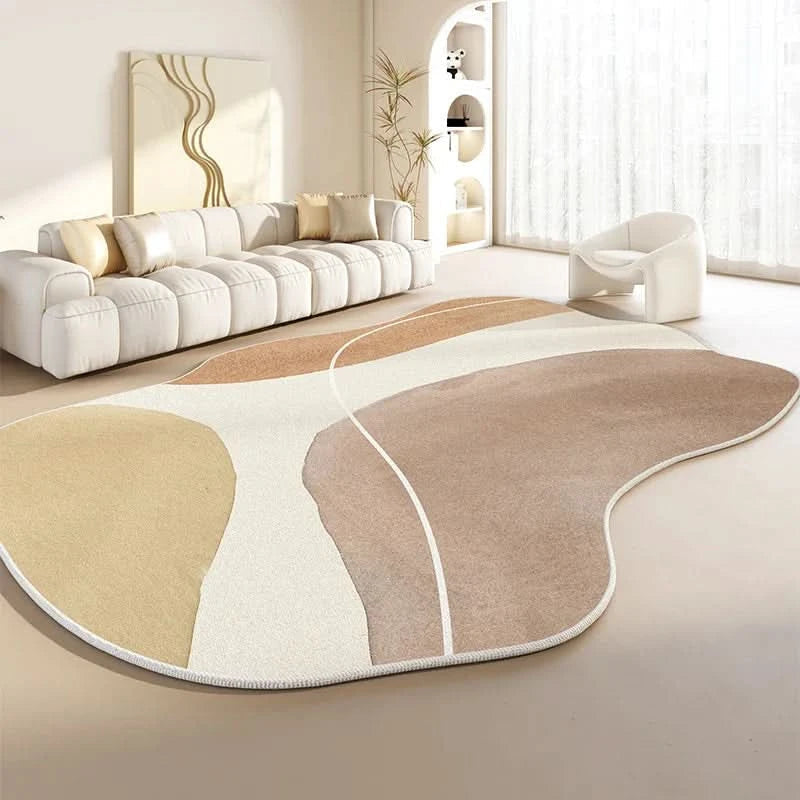 Tapis Novara moderne pour salon/chambre, style japonais, moelleux et sécurisant.