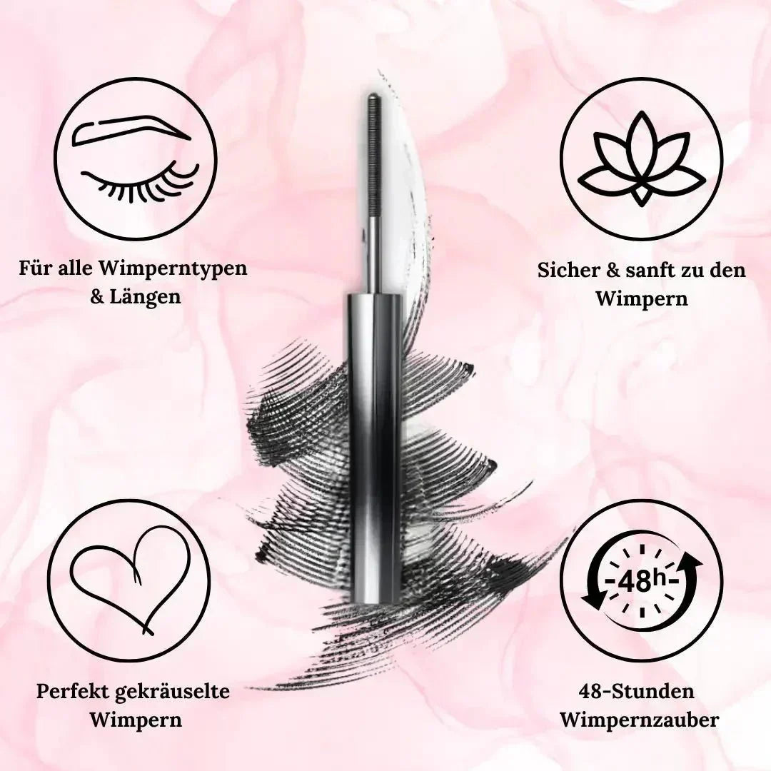 Mascara waterproof volume et définition, pour des cils allongés et sans grumeaux. Cosmétique beauté femme.