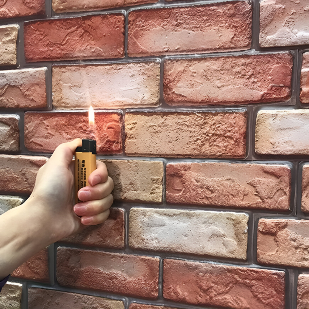 Panneau mural 3D auto-adhésif brique pour créer un mur d'accent impactant et une ambiance moderne chez vous.