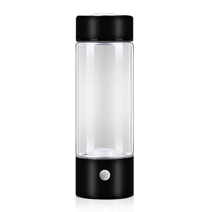 Design élégant de la bouteille génératrice d'hydrogène, produisant une eau bien-être pour une vitalité accrue.